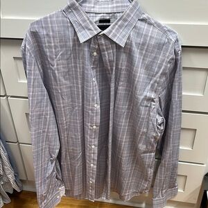 Men's Gray Plaid Shirt